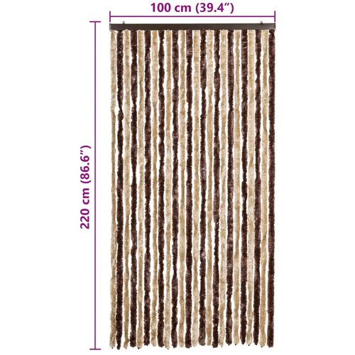  Zastor protiv insekata bež-svjetlosmeđi 100 x 220 cm &amp;scaron;enil Slike