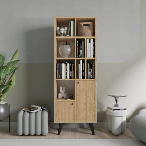 Woody Fashion Kiato Oak Bookshelf Cene