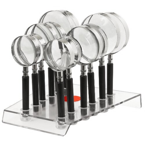 Set povećala Classic 4D 50/65/75 mm sa stalkom, 12 komada Slike