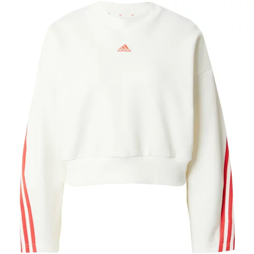 ADIDAS SPORTSWEAR Sportska sweater majica 'Future Icons Three Stripes' lubenica roza / bijela