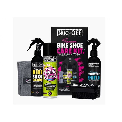  SET ZA ČI&amp;Scaron;ĆENJE I ZA&amp;Scaron;TITU BICIKLISTIČKIH CIPELA MUC-OFF PREMIUM BIKE SHOE CARE KIT Slike