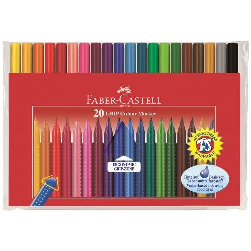 Faber-castell flomasteri Grip - 20 boja Slike