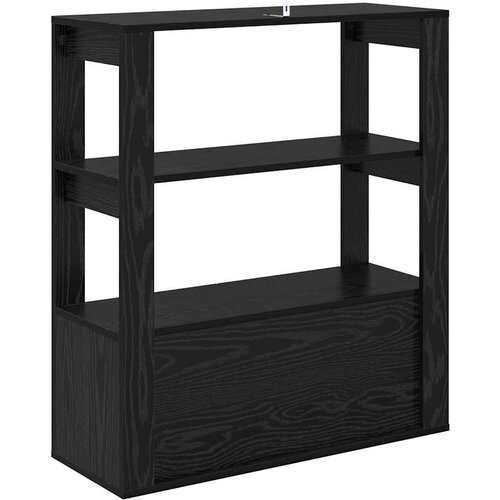 VidaXL Kreveta Crni hrast 30 x 80 x 90 cm Konstruirano drvo Slike