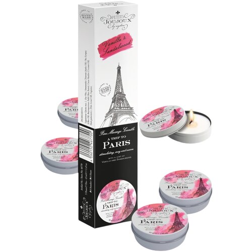Petits JouJoux Paris - svijeća za masažu - vanilija-sandal (5 x 43ml) Cijene