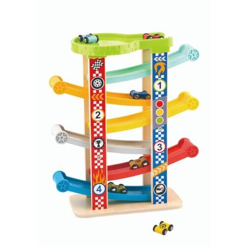 Tooky Toy drveni toranj sa autićima, veliki ( A081829 ) Slike