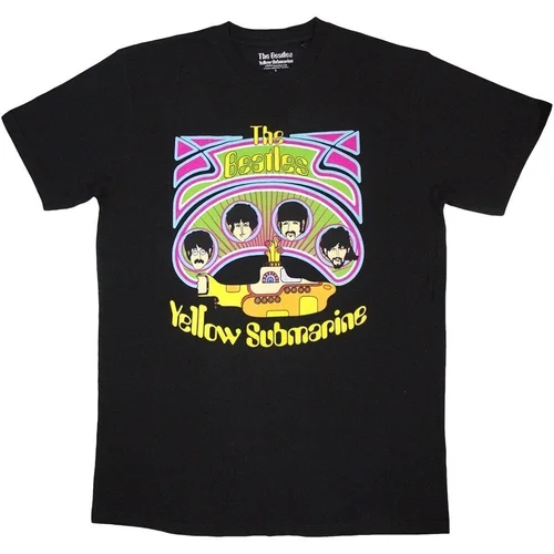 The Beatles Košulja Yellow Submarine Heads in Circles v2 Unisex Black XL