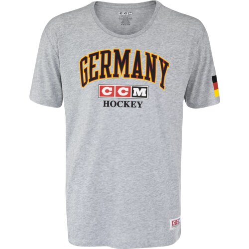 CCM FLAG TEE TEAM GERMANY Athletic Grey Men's T-Shirt Cene