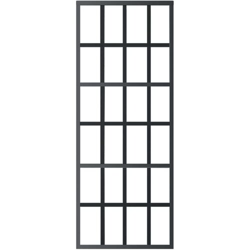 VidaXL Klizna vrata s priborom ESG staklo i aluminij 76 x 205 cm Slike