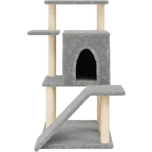  Penjalica za mačke sa stupovima za grebanje svjetlosiva 97 cm Slike