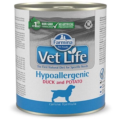 Vet Life Medicinska hrana za pse Hypoallergenic, Pačetina i krompir, 300g Slike