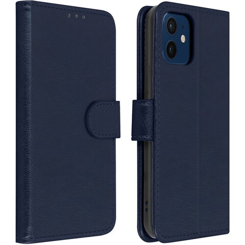 AVIZAR Folio Case iPhone 12 Mini z držalom za kartico - modra, (20616621) Cene