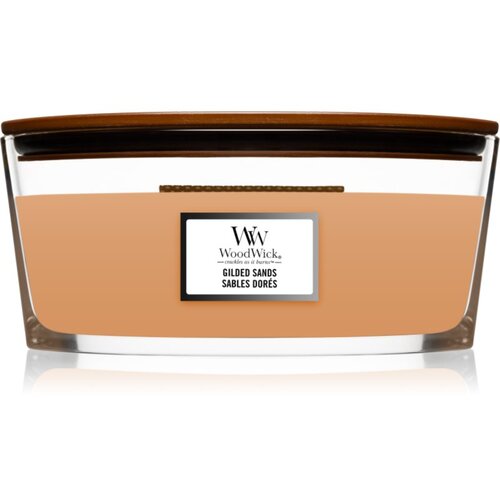 WoodWick Gilded Sands dišeča sveča z lesenim stenjem (hearthwick) 453 g Cene