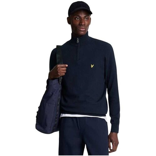 Lyle & Scott Lyle&scott - mu&scaron;ki džemper sa kratkim zipom Cene