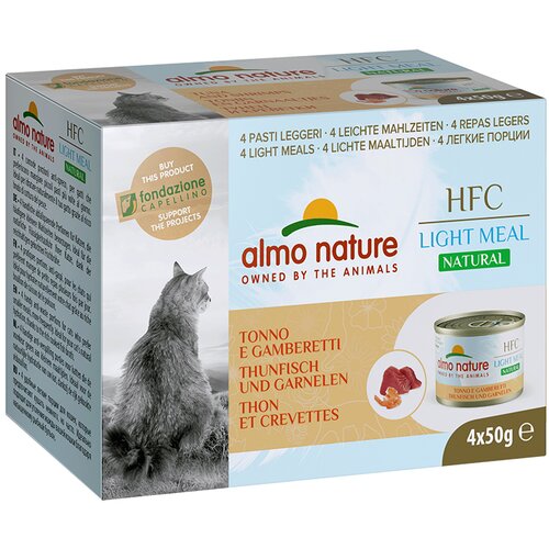  Varčno pakiranje Almo Nature HFC Natural Light 12 x 50 g - Tuna & kozice Cene