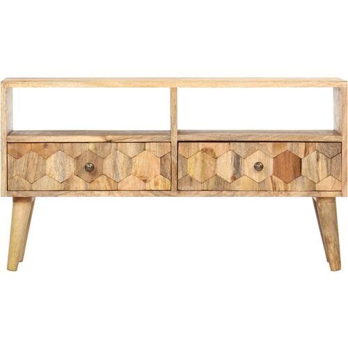 Maison Chic TV omarica - TV stojalo - Televizijska omarica 90x30x50 cm trden mangov les, (21701787) Cene