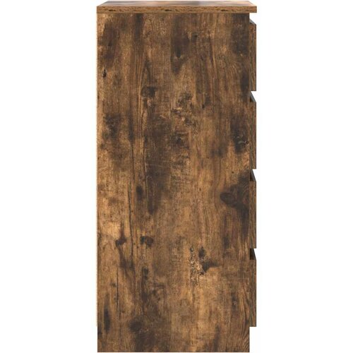  Komoda boja dimljenog hrasta 37,5x35x76 cm konstruirano drvo Slike