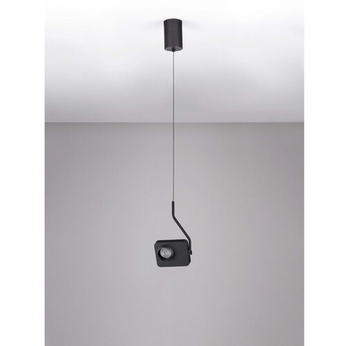 Nova Luce Črna aluminijasta LED viseča svetilka z upogljivo konstrukcijo/zatemnitvena Kedros &amp;ndash; Slike