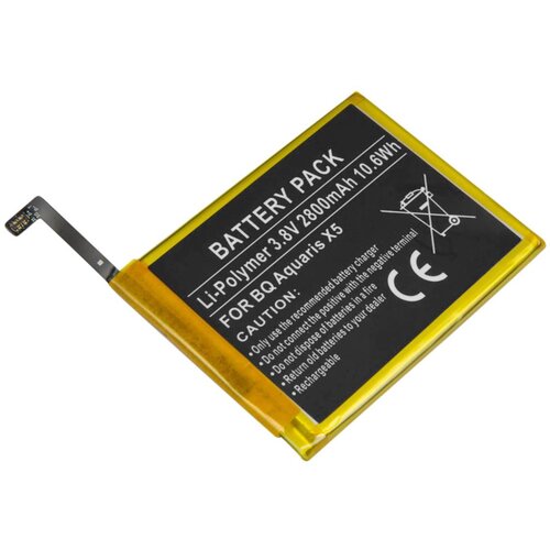AVIZAR Vgrajena baterija za BQ Aquaris X5 2900 3,8V 2800mAh Li-Polymer, Črna, (5000070483) Cene