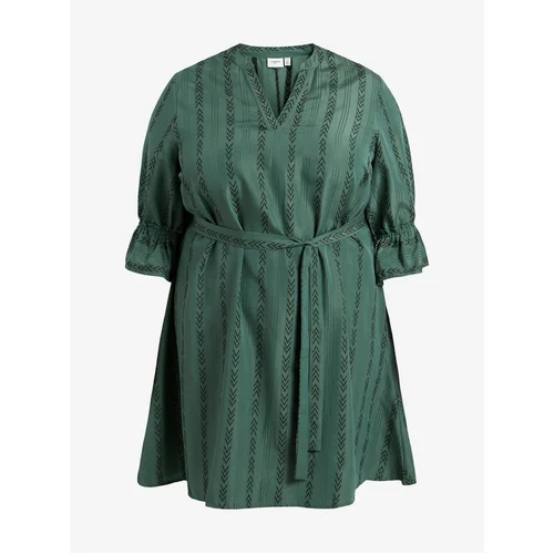 Vila Dark green women patterned dress Etna - Women