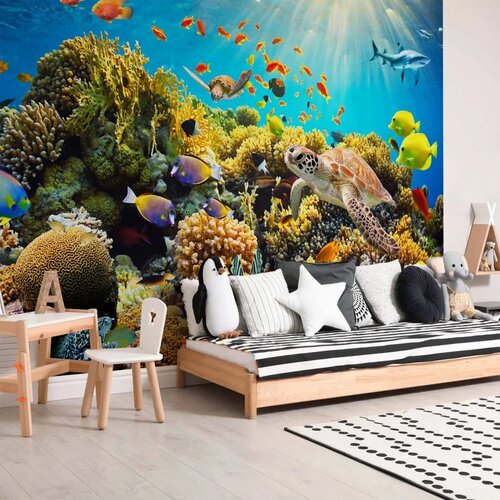  Foto tapeta - Underwater Land 500x350 Slike