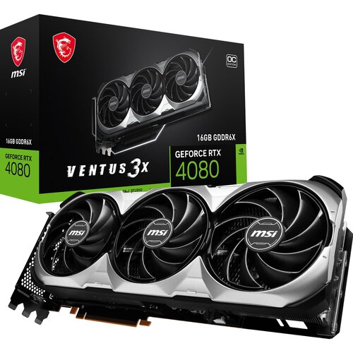 MSI nVidia GeForce RTX 4080 SUPER 16GB 256bit RTX 4080 SUPER 16G VENTUS 3X OC grafička kartica Slike