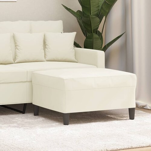 VidaXL Stolček za noge krem 70x55x41 cm žamet Slike