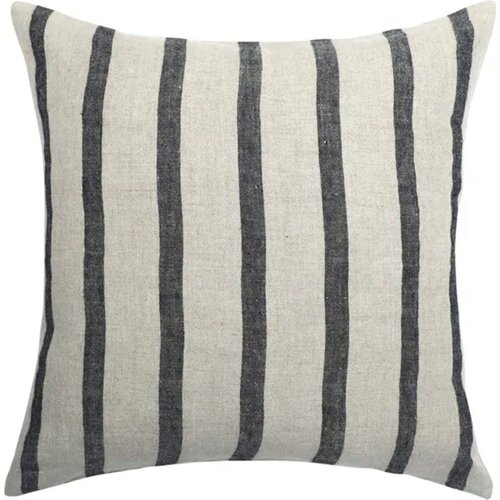 Classic Textiles of Sweden Prevleka za blazino Leo 45 x 45 cm - Linen with black stripes Cene