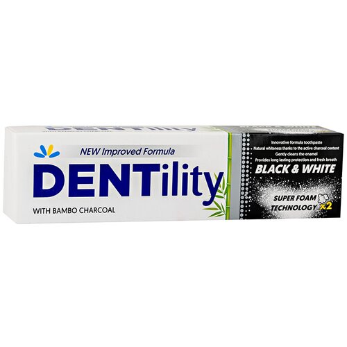 DENTILITY Black & White Pasta za zube 100ml Cene
