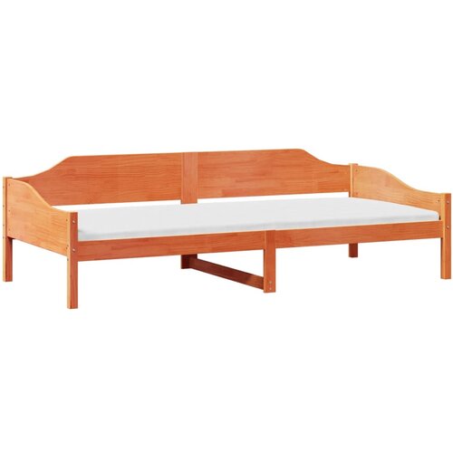 vidaXL Posteljni okvir medeno rjav 90x190 cm trdna borovina, (21292105) Cene