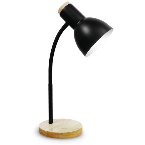  Stona lampa MARMA 1xE27/40W/230V crna/kaučukovo drvo Cene
