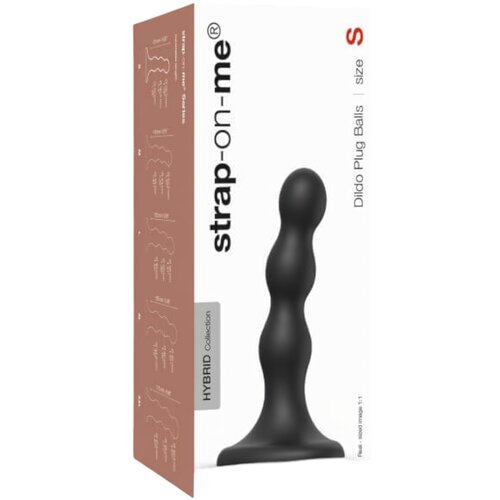 Strap-On-Me Balls S - loptasti dildo (crni) Slike