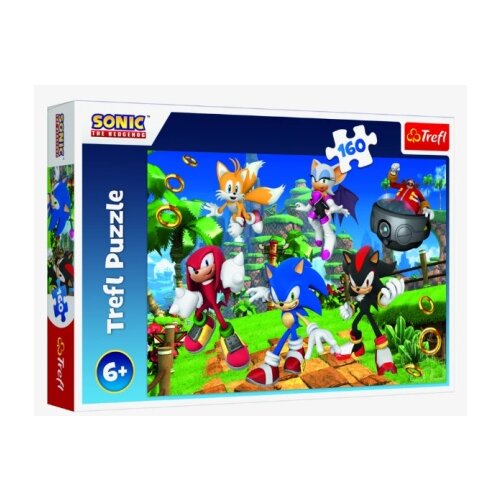 Tref line puzzle 160 pcs sonic ( T15421 ) Slike