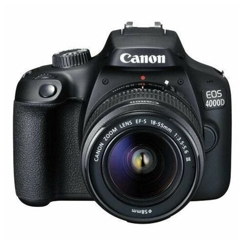 Canon DSLR EOS 4000D BK 18-55 S - Crni digitalni fotoaparat Slike