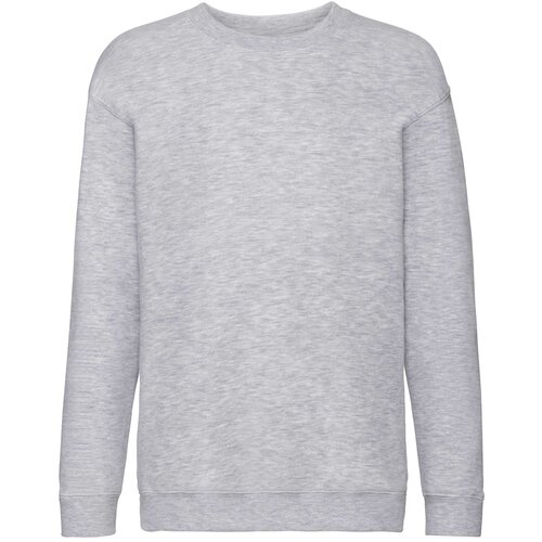 Fruit Of The Loom Szara bluza dziecięca Set-In Sweat Cijene