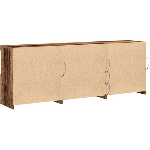  Bife s LED svjetlima Staro drvo 181 5x37x67 cm Obrađeno drvo Slike