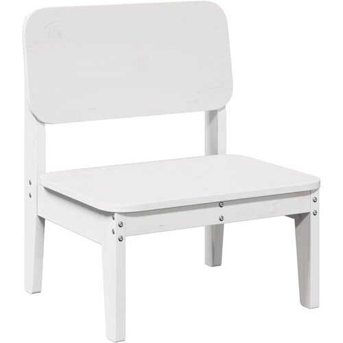  Vrtna stolica bijela 60x52,5x72 cm od masivne borovine Slike