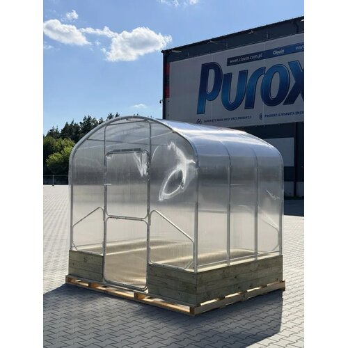  Modularni čelični plastenik Flora,10 mx2.64m, polikarbonat 6 mm , razmak između lukova 0.67m, s povi&amp;scaron;enim gredicama Slike