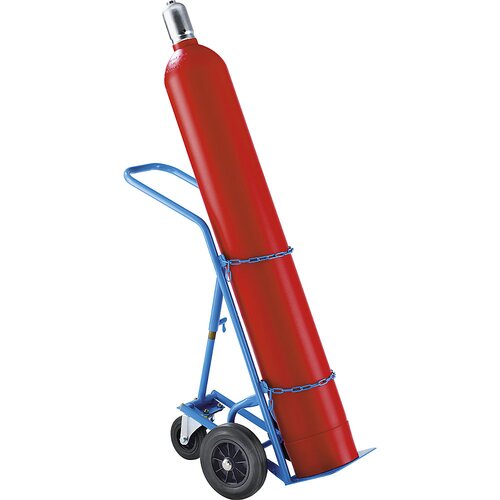 eurokraft pro voziček za jeklenke in plinske jeklenke, za jeklenke s Ø do 285 mm, višino do 1,2 m, s podpornim kolesom, kolesni plašči iz polne gume Cene