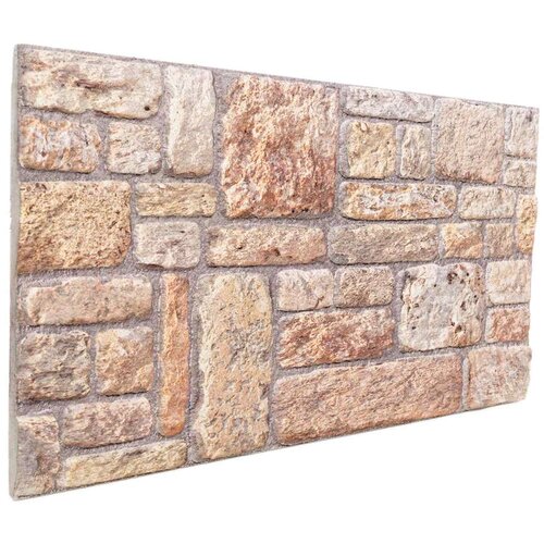  Zidne panele 10 pcs Svijetlo smeđa i bijela 100 x 50 cm - svijetlo smeđa i bijela Cene