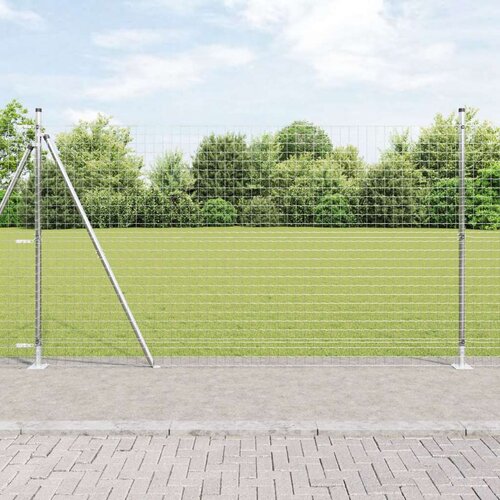  Stupovi ograde Set od 104 Galvanizirani čelik 3.2 x 3.2 x 88.5 cm Cijene