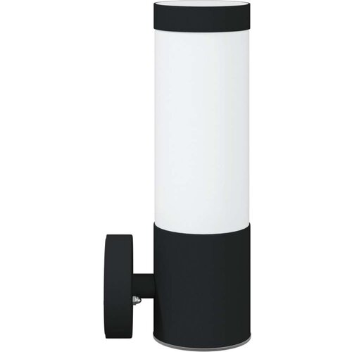  Zunanje Stenske Svetilke 2 kosi Črno Nerjaveče Jeklo IP44 Slike