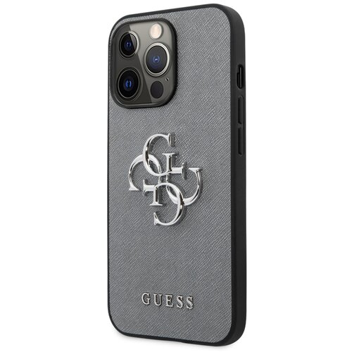 Guess Ohi&amp;scaron;je za Apple iPhone 13 Pro PU Saffiano 4G, Siva, (21730944) Slike