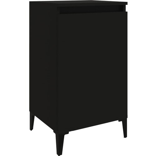  Noćni ormarići 2 kom crni 40 x 35 x 70 cm konstruirano drvo Slike
