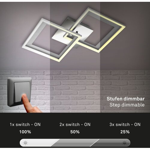 BRILO led prigu&amp;scaron;iva plafonska svetiljka frame 2xLED/11W/230V Slike
