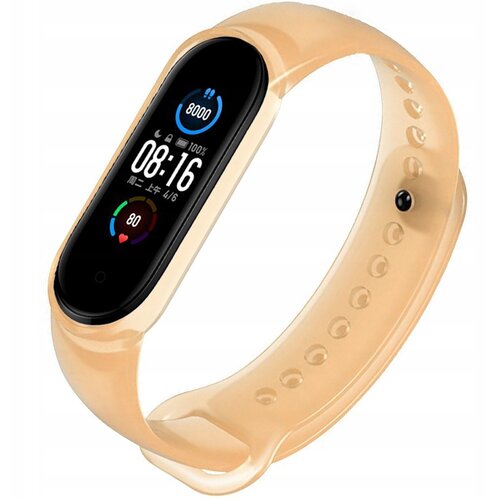 HURTEL Zamenski remen za Xiaomi Mi Band 5/Mi Band 6 - Zlatna Slike