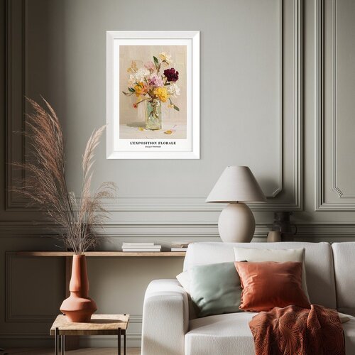 Styler Tiskana slika z okvirjem 56x75 cm Sunny Bouquet &amp;ndash; Slike