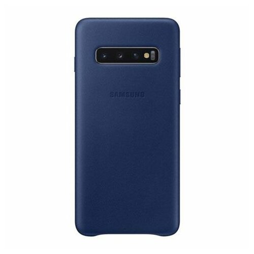 Samsung (EF-VG973-LNE) kožna zaštitna maska za telefon Galaxy S10 plava Slike