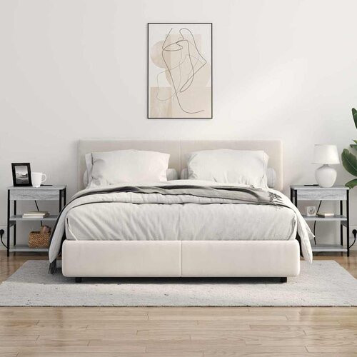  Noćni ormar Siva Sonoma 41 x 31 x 51 cm Konstruirano drvo Slike