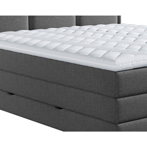 MID.YOU POSTELJA BOXSPRING 180 cm x 220 cm , tekstil antracit Slike