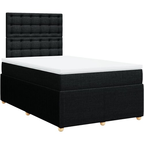 Maison Chic Box spring postelja - Vzmetna postelja z vzmetnico črn 120x200 cm blago SL24118, (21879483) Cene